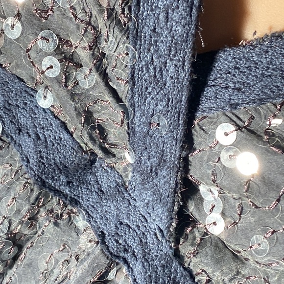 MIILLA - NWT - stretchy olive dress w sequins, adj. straps, lined - L - Picture 10 of 16